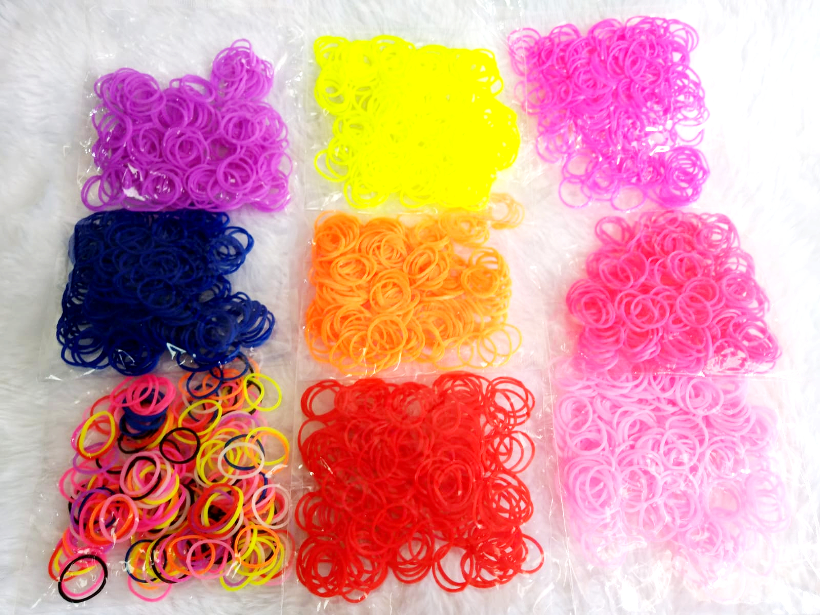 Elásticos Coloridos Para Penteado 2400 un 12 pacotes – Adesimantas
